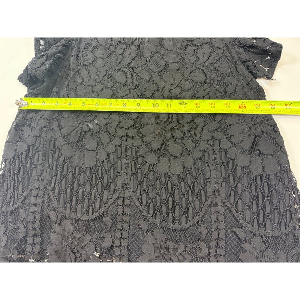 Sweet Lovely By Jen Womens Black Lace Sleeveless Mini Dress L (bin JJ166) - Picture 6 of 8